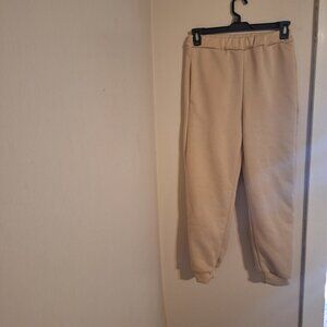 tan/light brown jogging pants medium